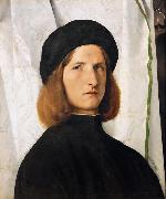 Lorenzo Lotto Portrait of a Young Man (mk08) oil painting reproduction